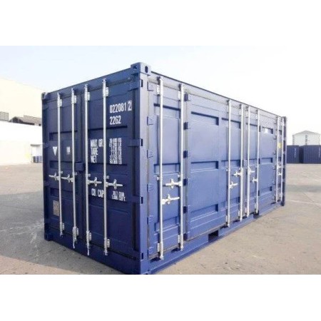 Contenedor marítimo de 20 pies con lateral abierto