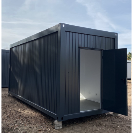 Contenedor de oficina 6,00 x 2,44 puerta lateral delantera